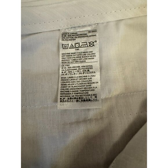 Banana Republic pants Sloan sport beach heather size 12  White stripe on leg - Picture 5 of 9